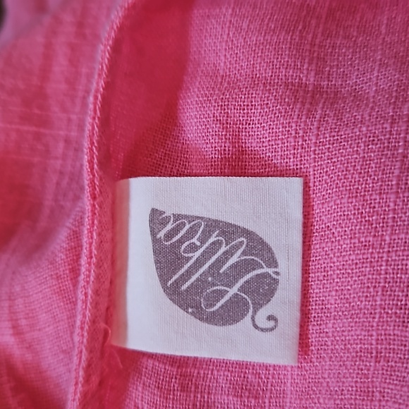 Lilka for Anthropologie Pink Cropped Ruffled Sleeved Top - Picture 6 of 9